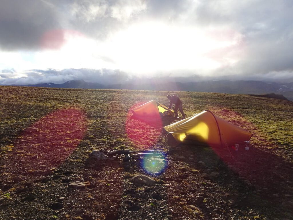 Alaska Camp Sunset