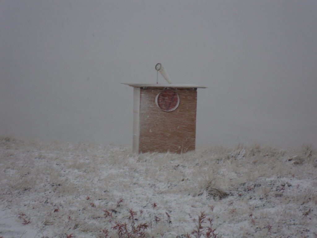 Chilly Alaska Outhouse